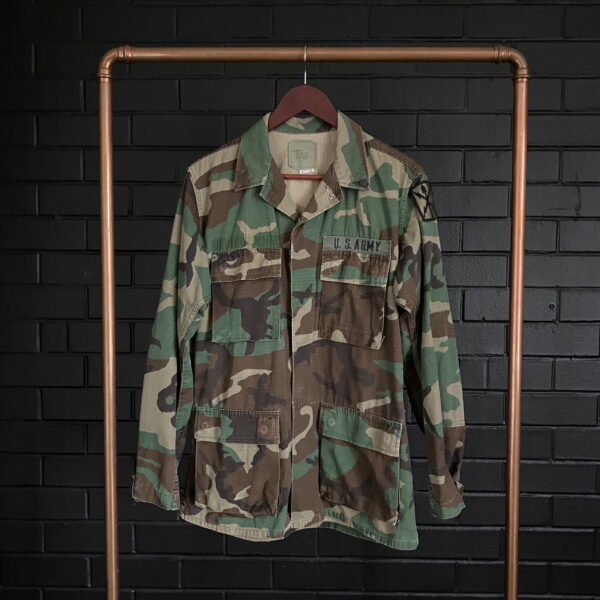 90s Woodland Camo Utility Jacket S