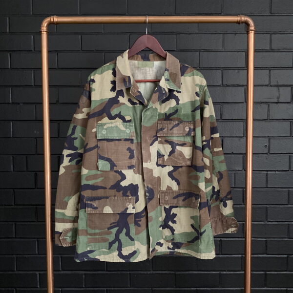 90s Woodland Camo Utility Jacket M