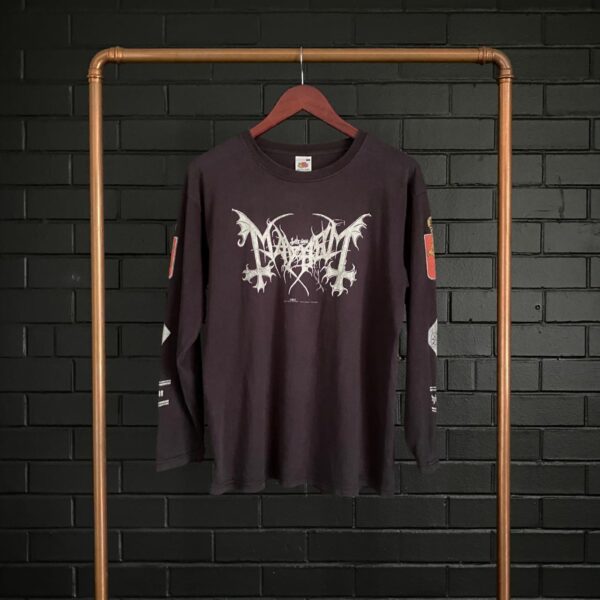 90s RARE Mayhem Long Sleeve Metal Tee