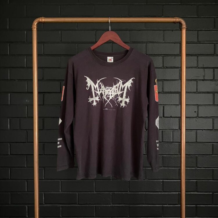 90s RARE Mayhem Long Sleeve Metal Tee